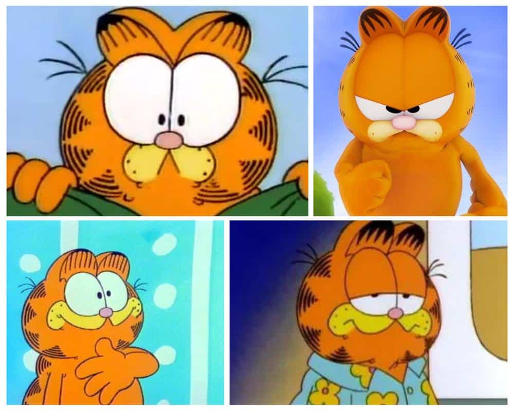 Garfield - cute cartoon characters with big eyes