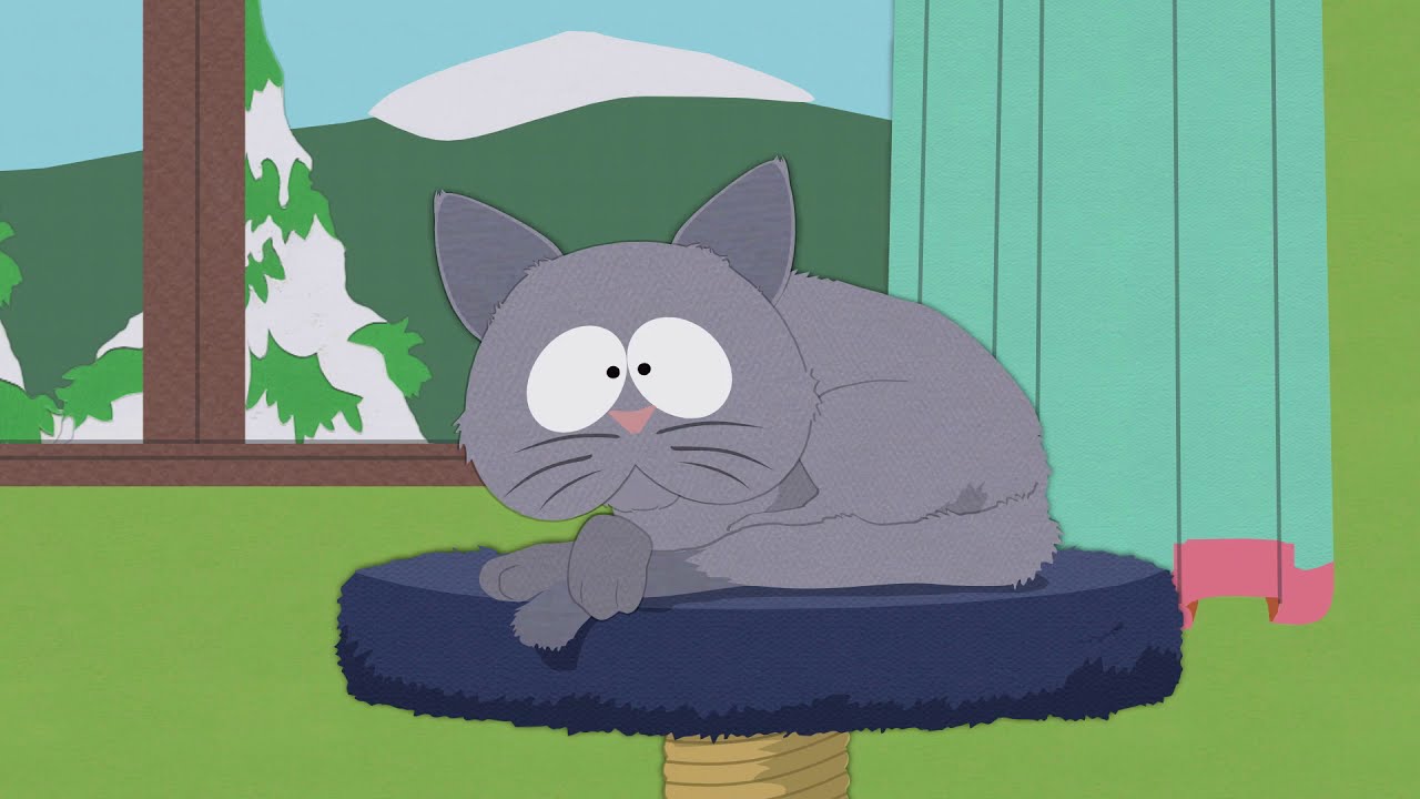 Mr. Kitty - South Park - Grey cat Cartoon Character