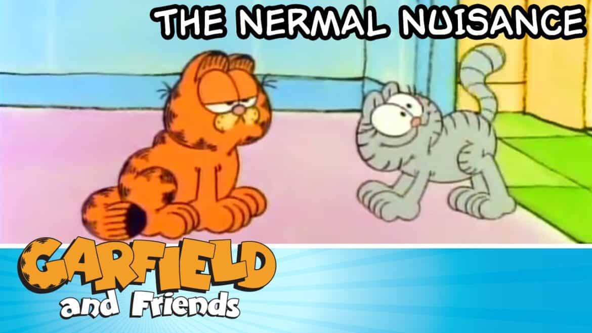 Nermal - Garfield - grey cat cartoon characters