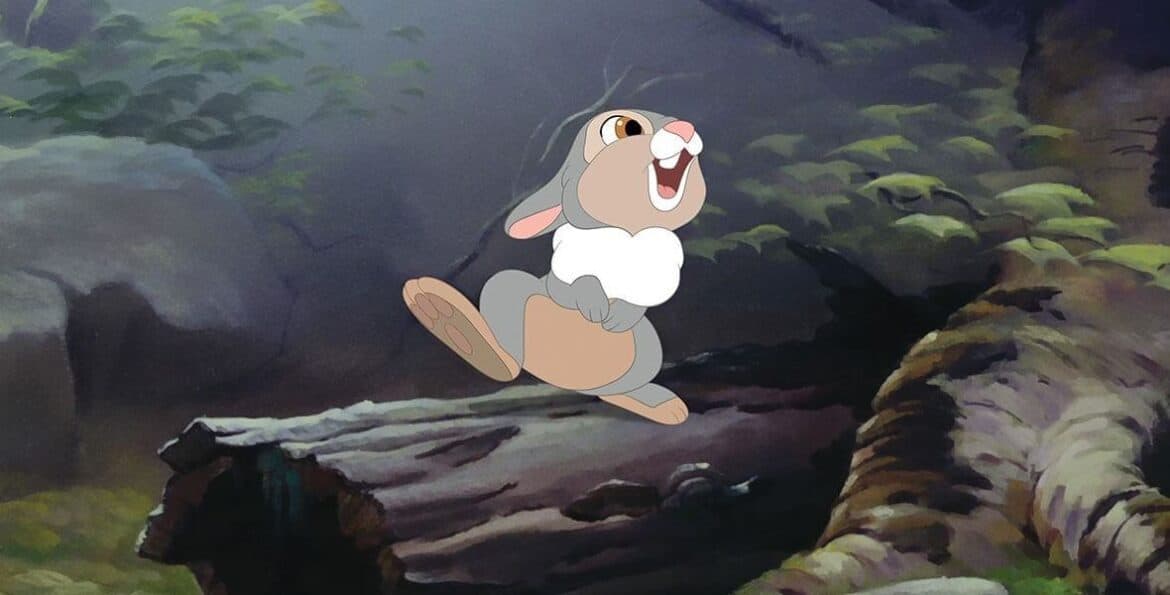 Thumber - Bambi - Grey cartoon rabbit