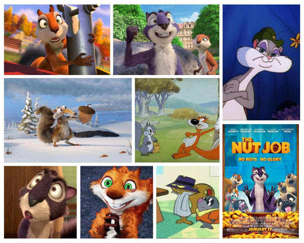 squirrel cartoon characters