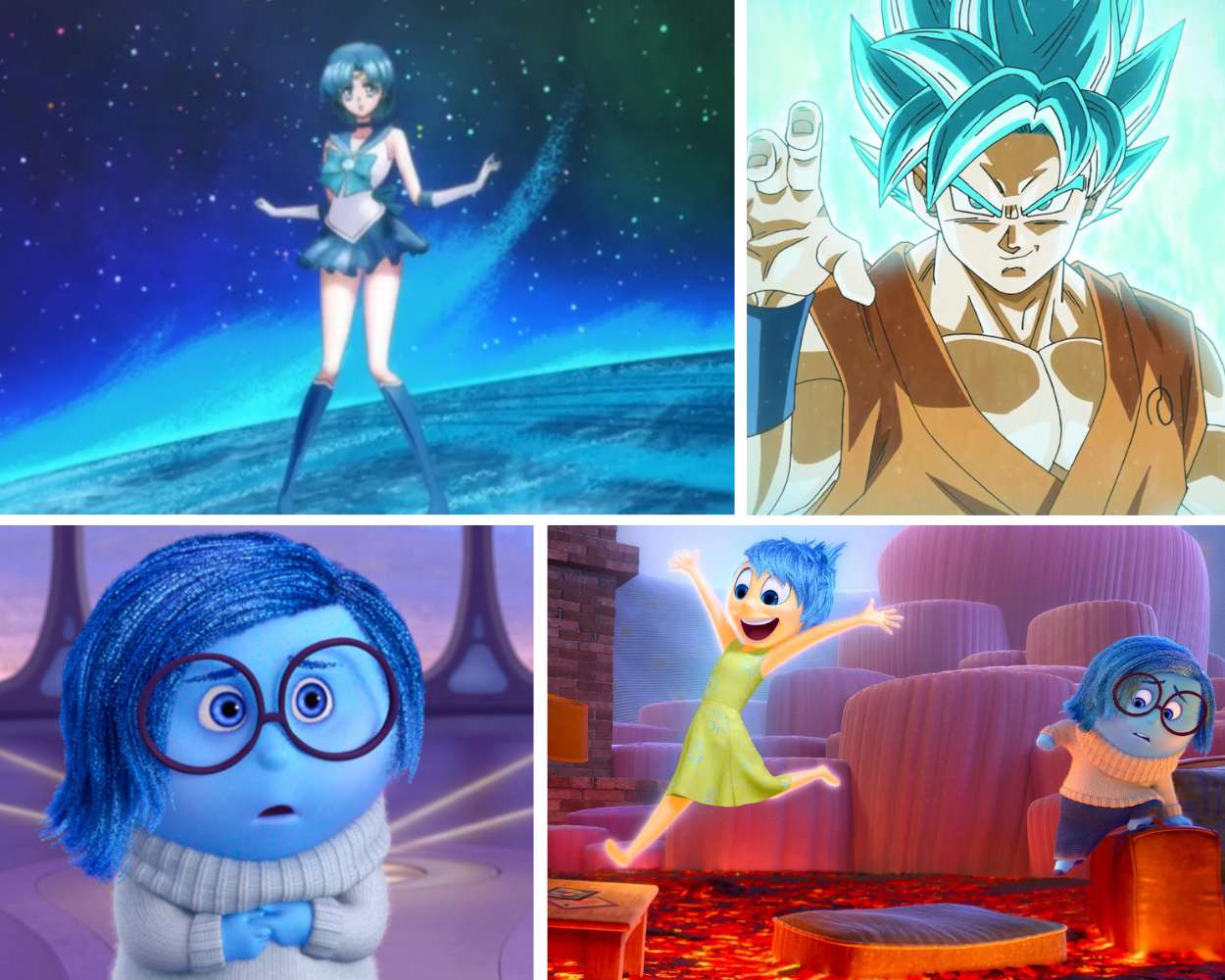 Cartoon Characters with Blue Hair